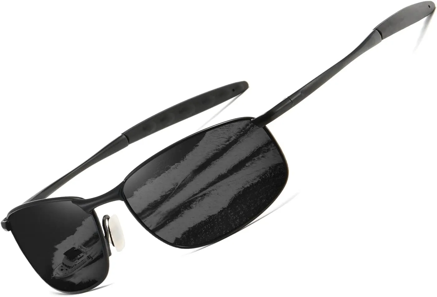 AEVOGUE Polarized Sunglasses For Men Rectangle Metal Frame Retro Sun Glasses AE0395