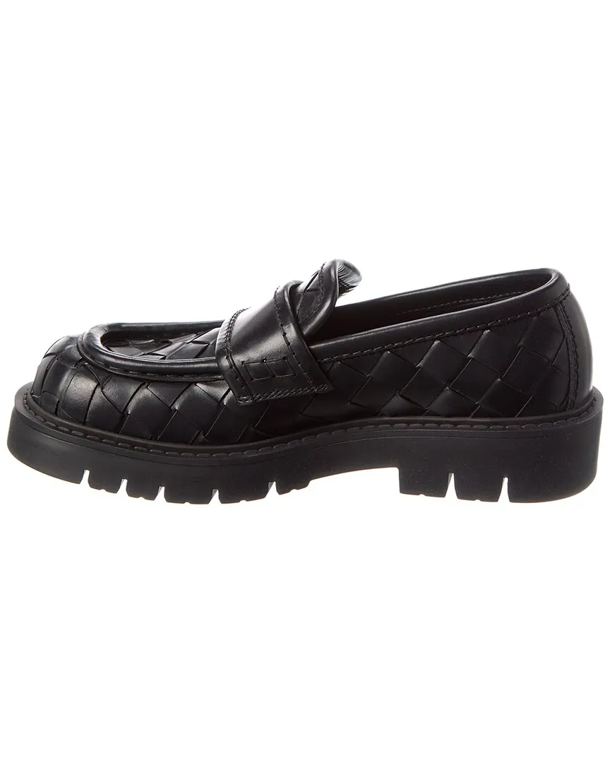 Bottega Veneta Haddock Intrecciato Leather Loafer
