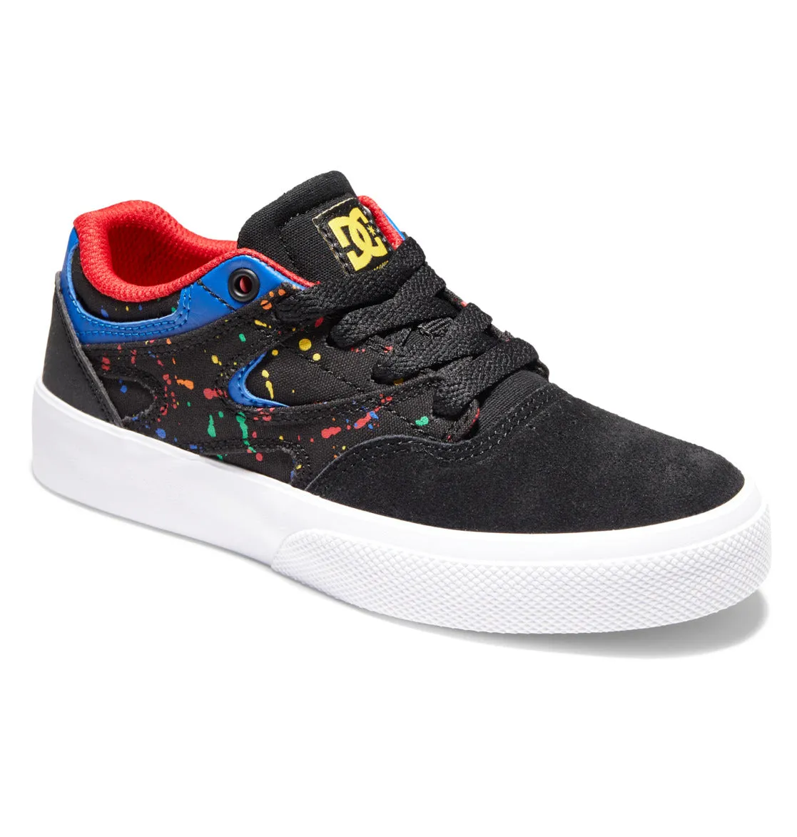 DC Kids Kalis Vulc Shoes Black/Splatter