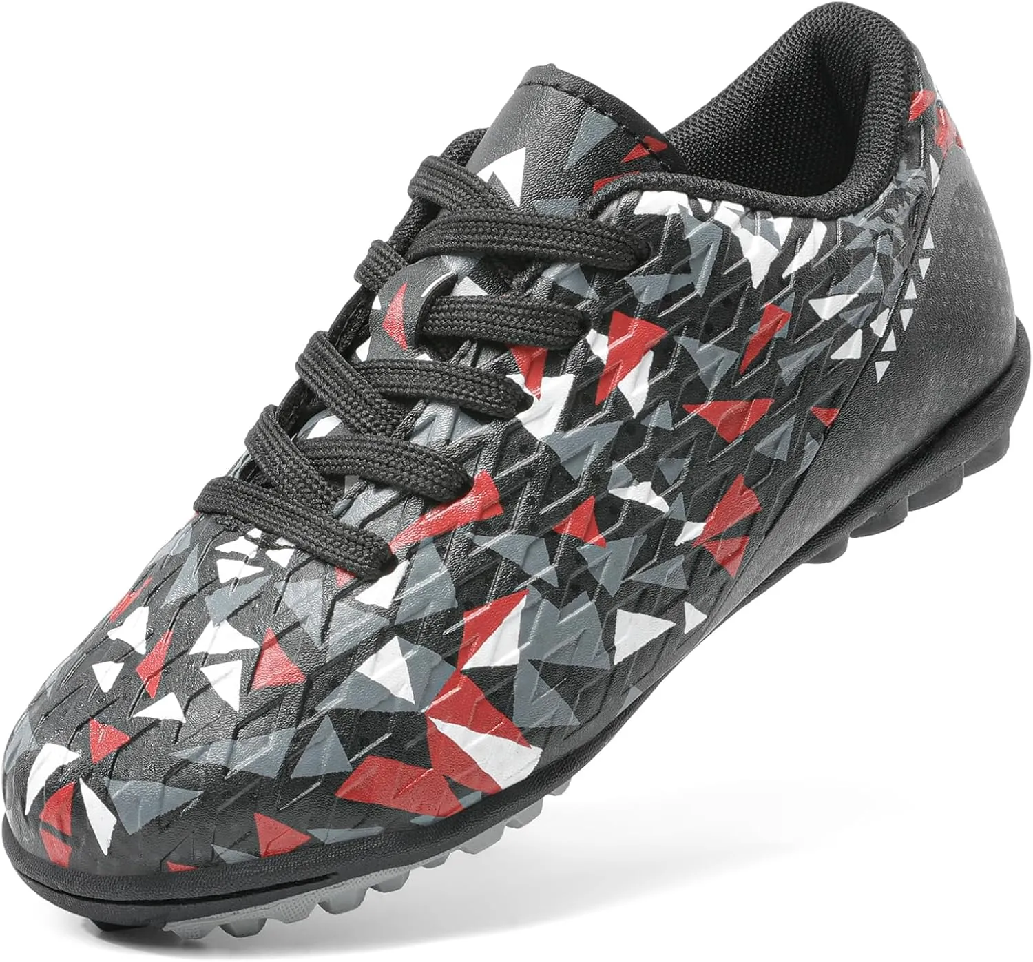 DREAM PAIRS Boys Girls Turf Indoor Soccer Shoes Lace Up Cleats for Little/Big Kid