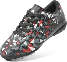 DREAM PAIRS Boys Girls Turf Indoor Soccer Shoes Lace Up Cleats for Little/Big Kid