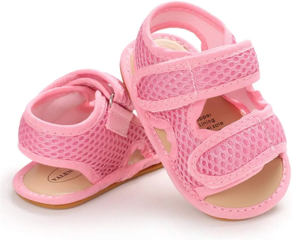 E-FAK Baby Boys Girls Summer Sandals Outdoor Beach Anti-Slip Rubber Soft Sole Newborn Toddler First Walker Shoes