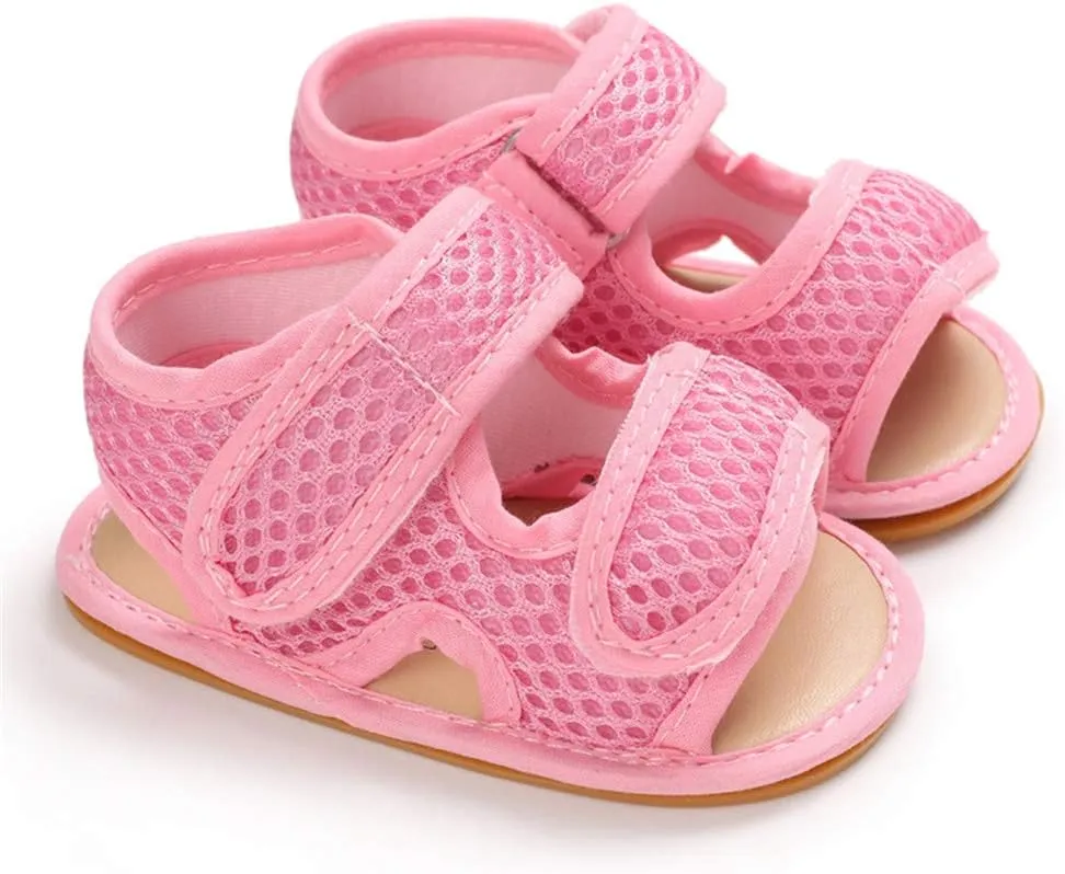 E-FAK Baby Boys Girls Summer Sandals Outdoor Beach Anti-Slip Rubber Soft Sole Newborn Toddler First Walker Shoes