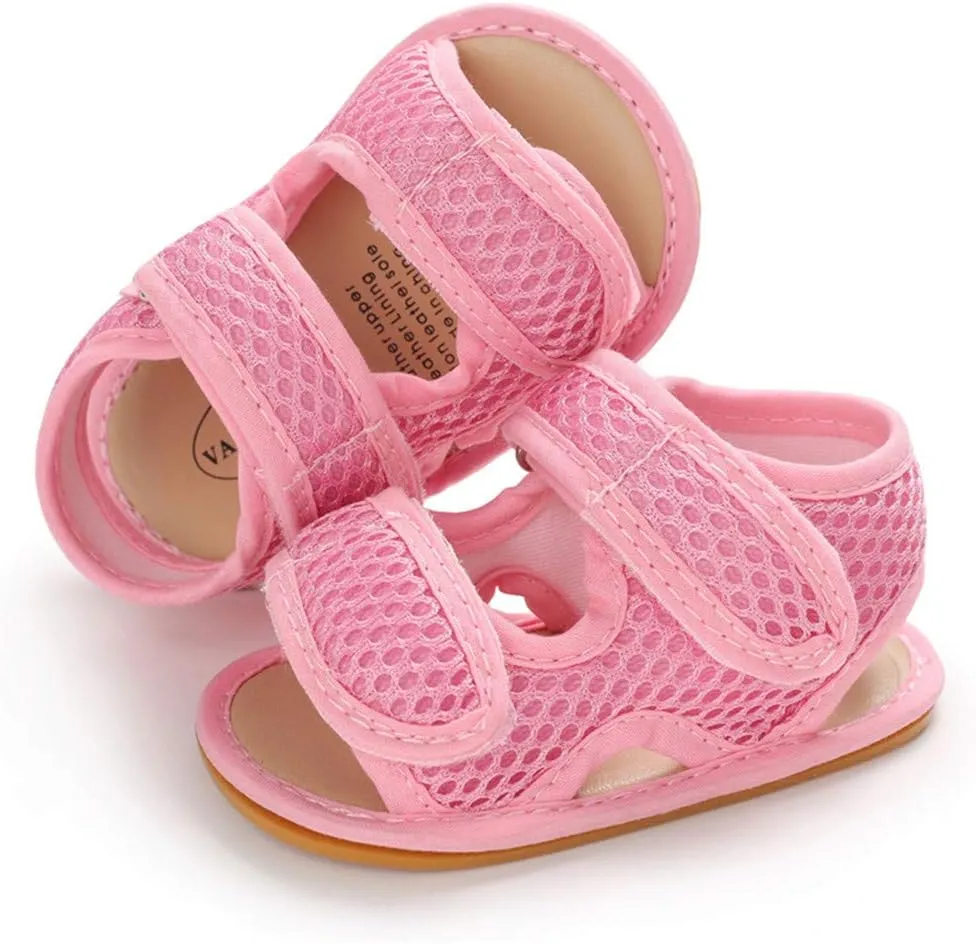 E-FAK Baby Boys Girls Summer Sandals Outdoor Beach Anti-Slip Rubber Soft Sole Newborn Toddler First Walker Shoes