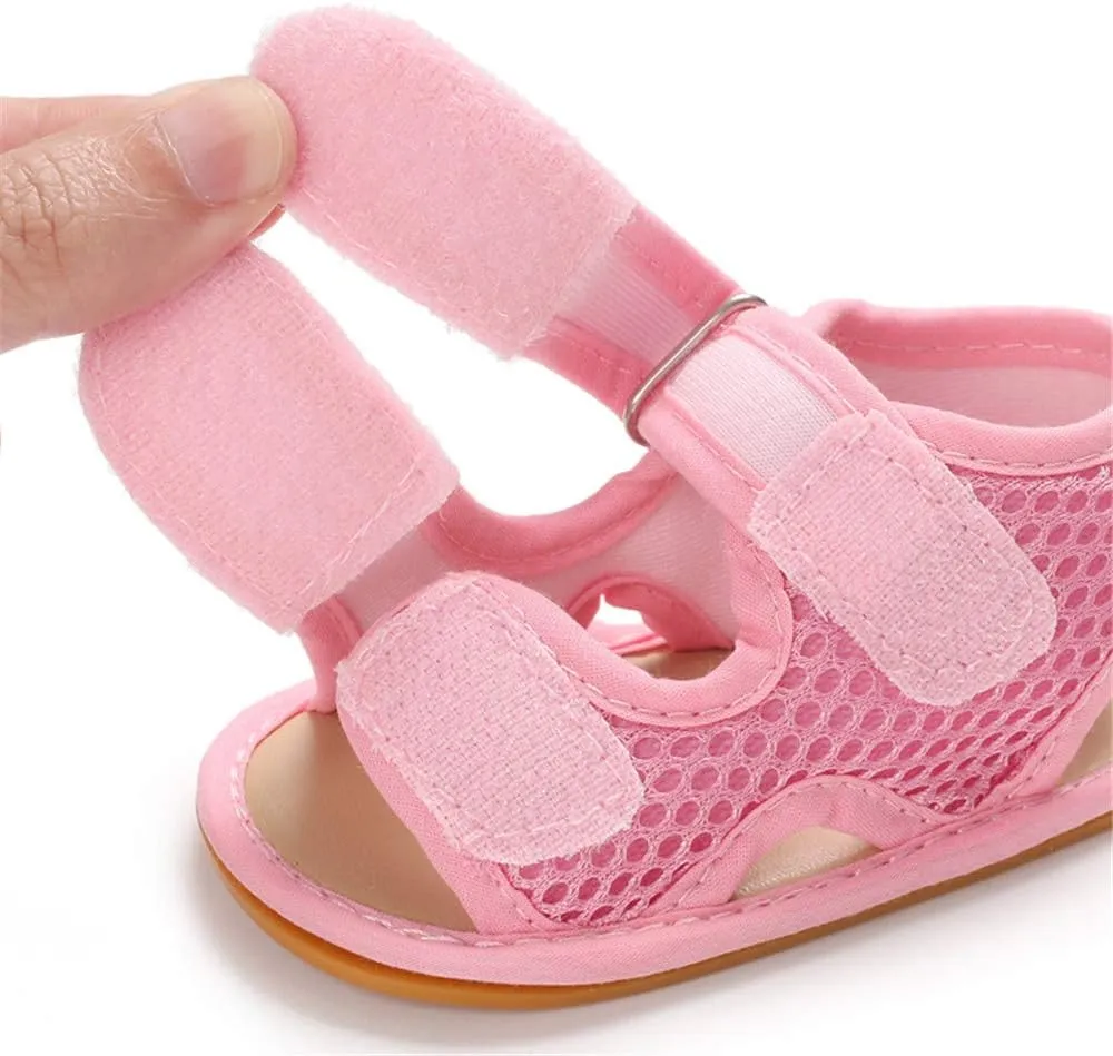 E-FAK Baby Boys Girls Summer Sandals Outdoor Beach Anti-Slip Rubber Soft Sole Newborn Toddler First Walker Shoes