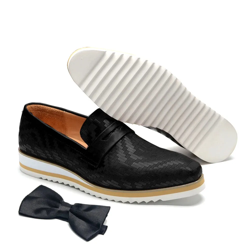 Fashion Woven Penny Loafers Shoes