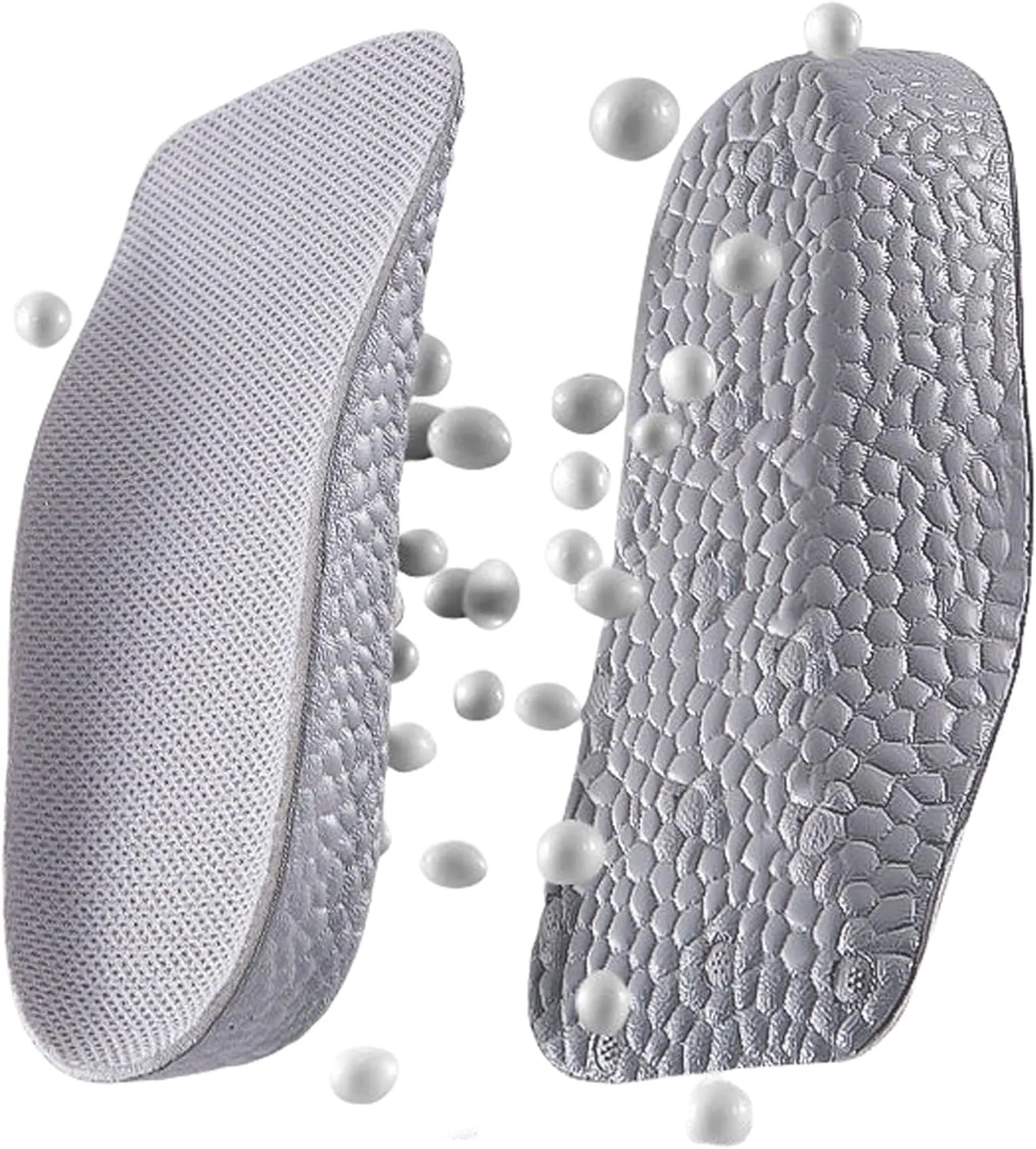 Height Increase Insoles - Orthopedic high PadsFoot Arch Contour Shoes Lifts for Men Women, Orthopedic Heel Lift Cushion Gel (Men-Gray, 2.5 CM)