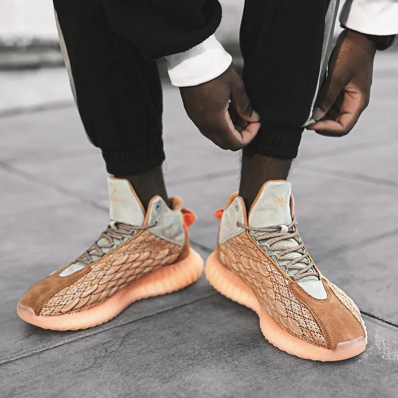 High-top shoes trend all-match basketball shoes dad