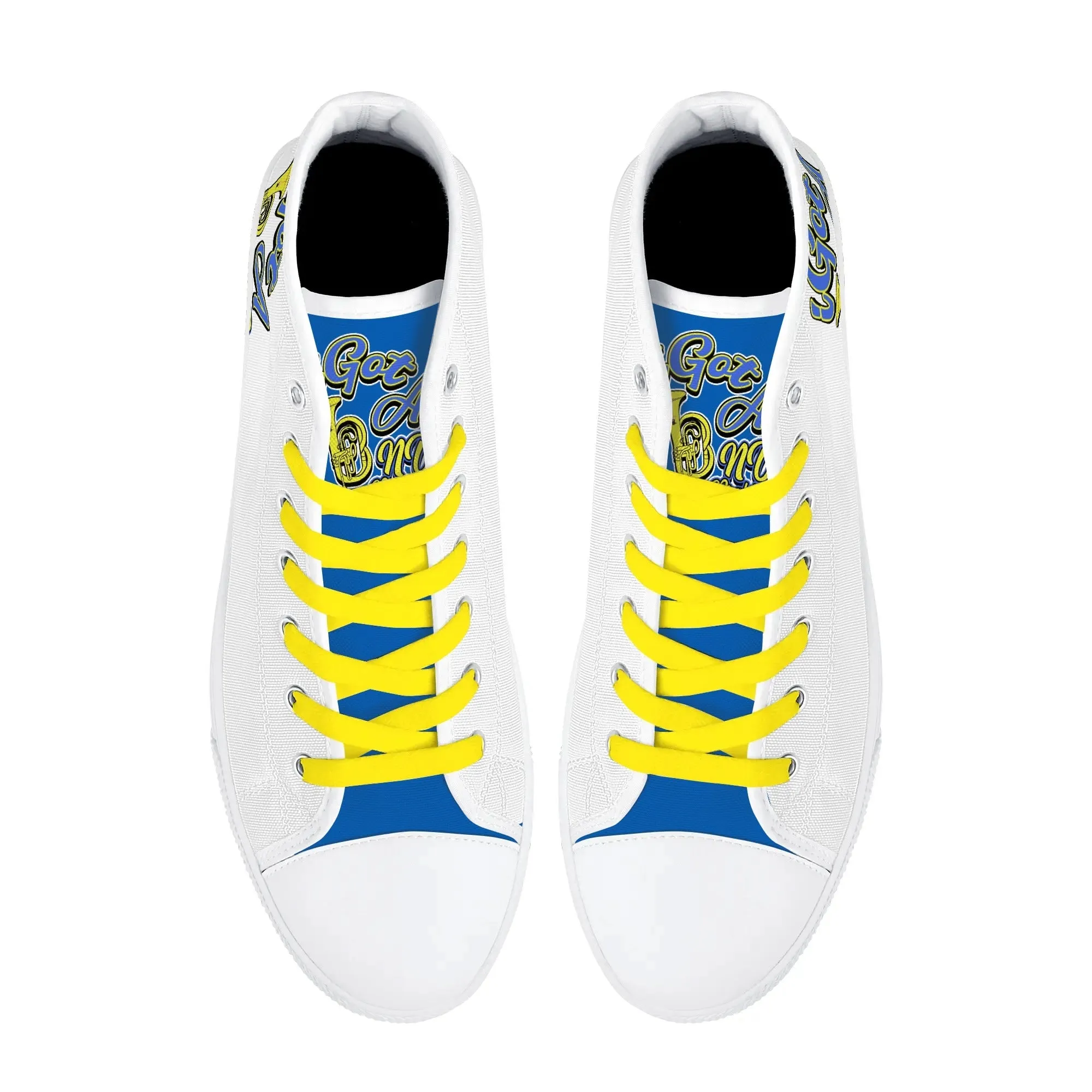 i Got Band Practice Womens High Top Canvas Shoes - Customized Tongue