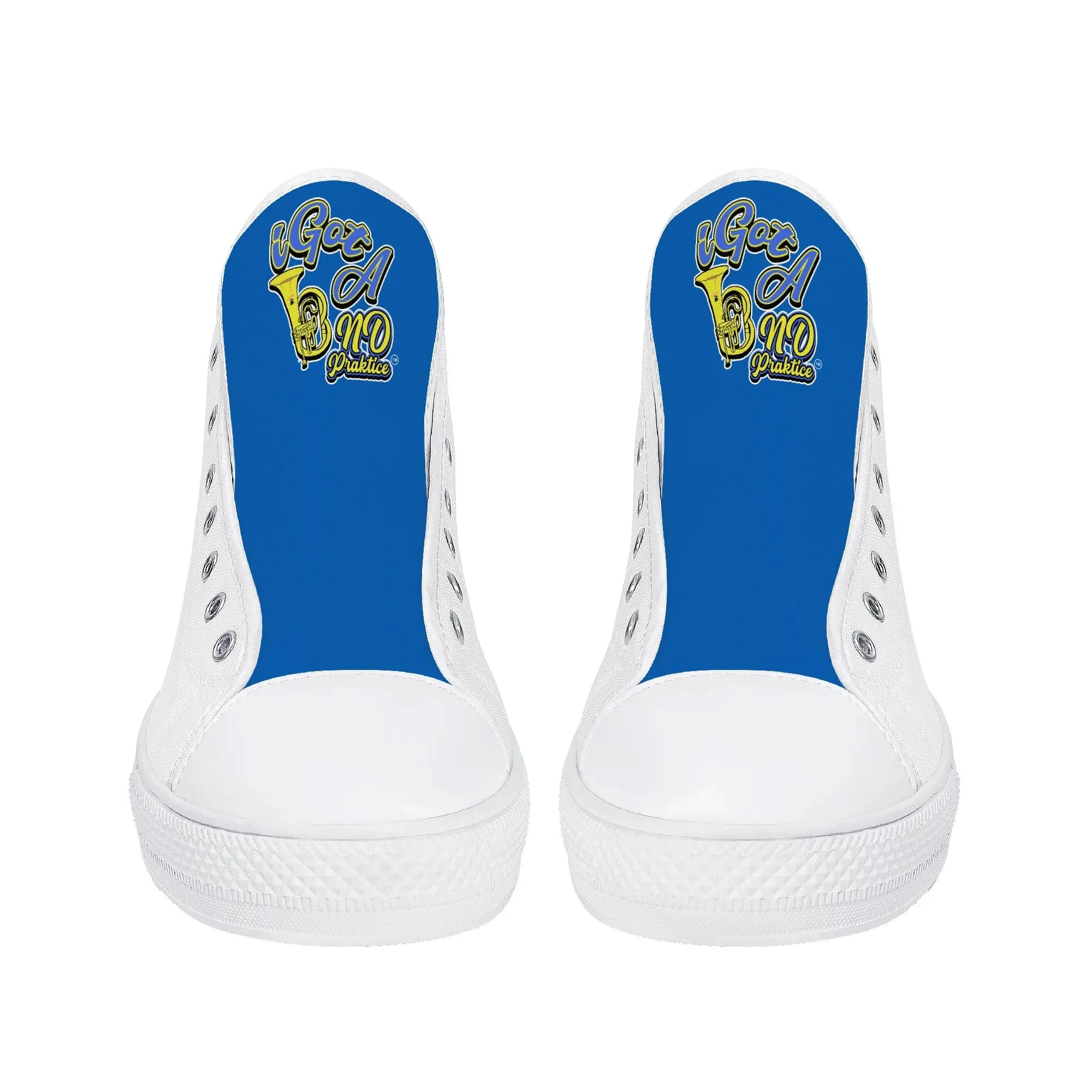 i Got Band Practice Womens High Top Canvas Shoes - Customized Tongue