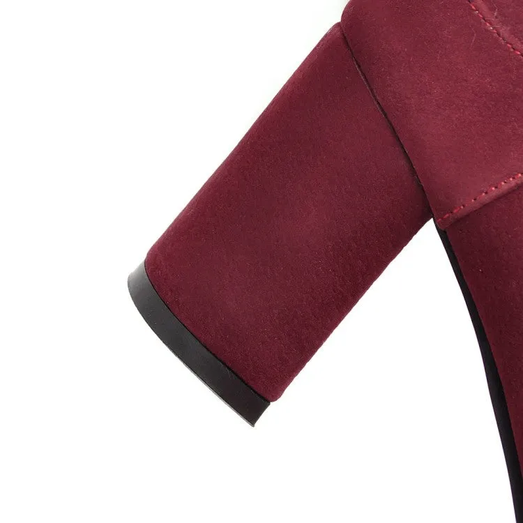 Ladies's Women's Chunky Pumps High Heels Buckle