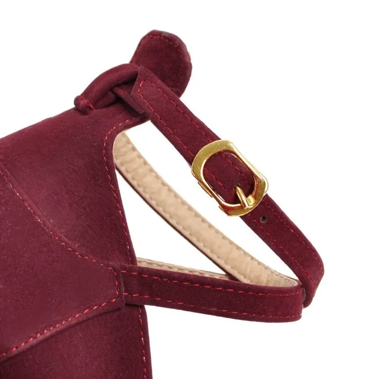 Ladies's Women's Chunky Pumps High Heels Buckle