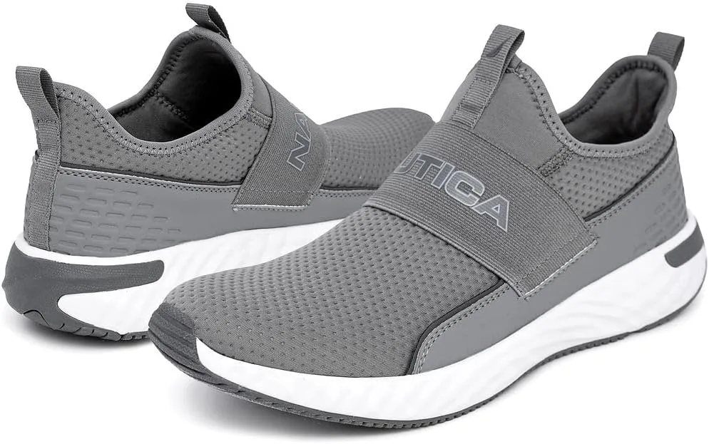 Nautica Men's Slip-On Sneakers ?C Casual Fashion Shoes for Walking, in Medium & Wide Widths
