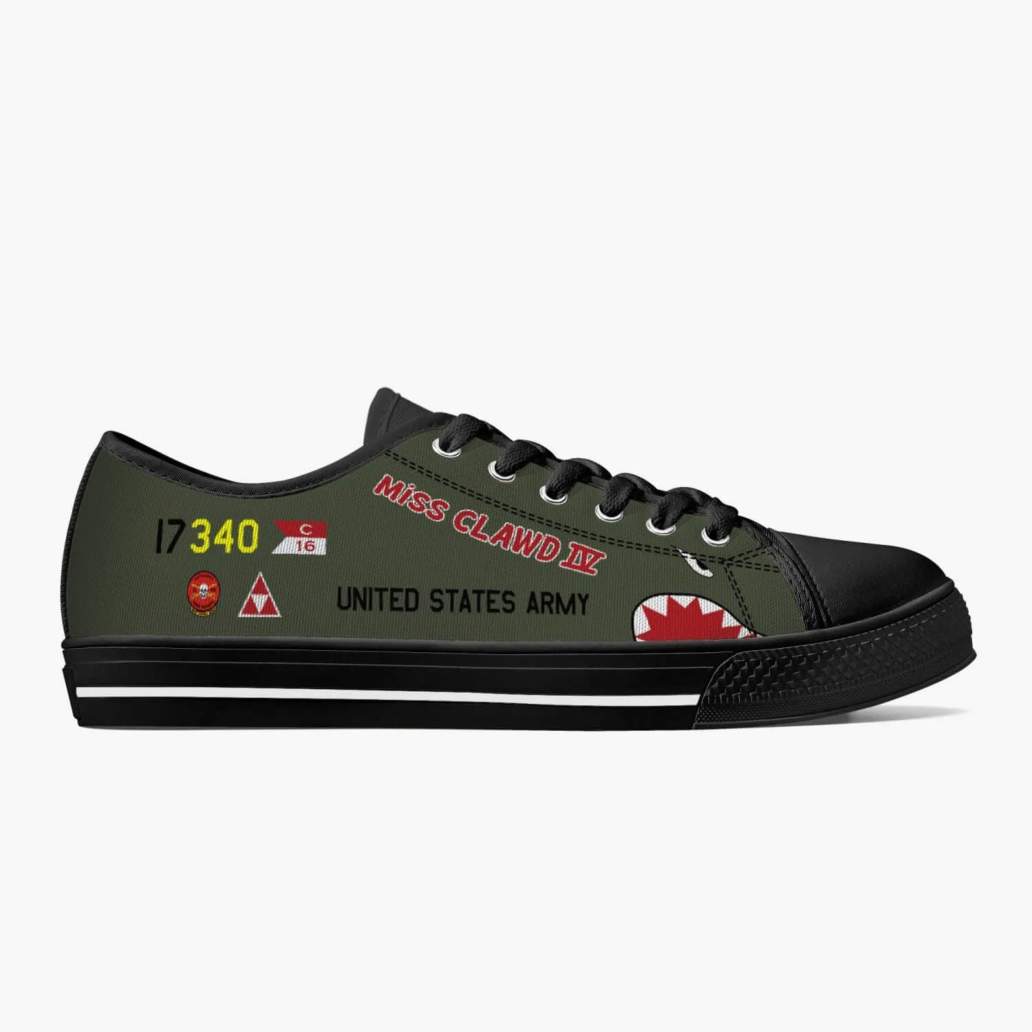 OH-6A "Miss Clawd IV" Low Top Canvas Shoes