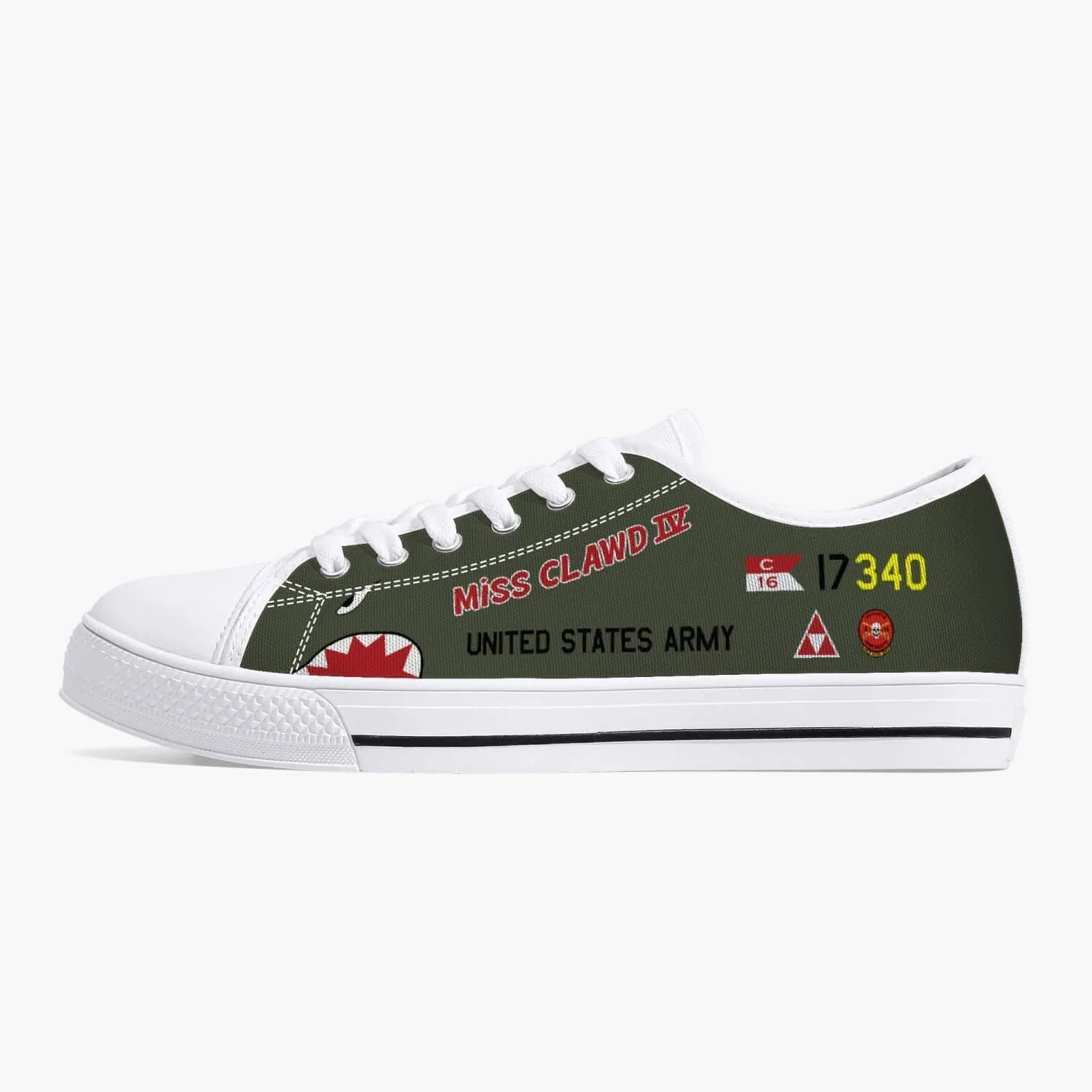 OH-6A "Miss Clawd IV" Low Top Canvas Shoes
