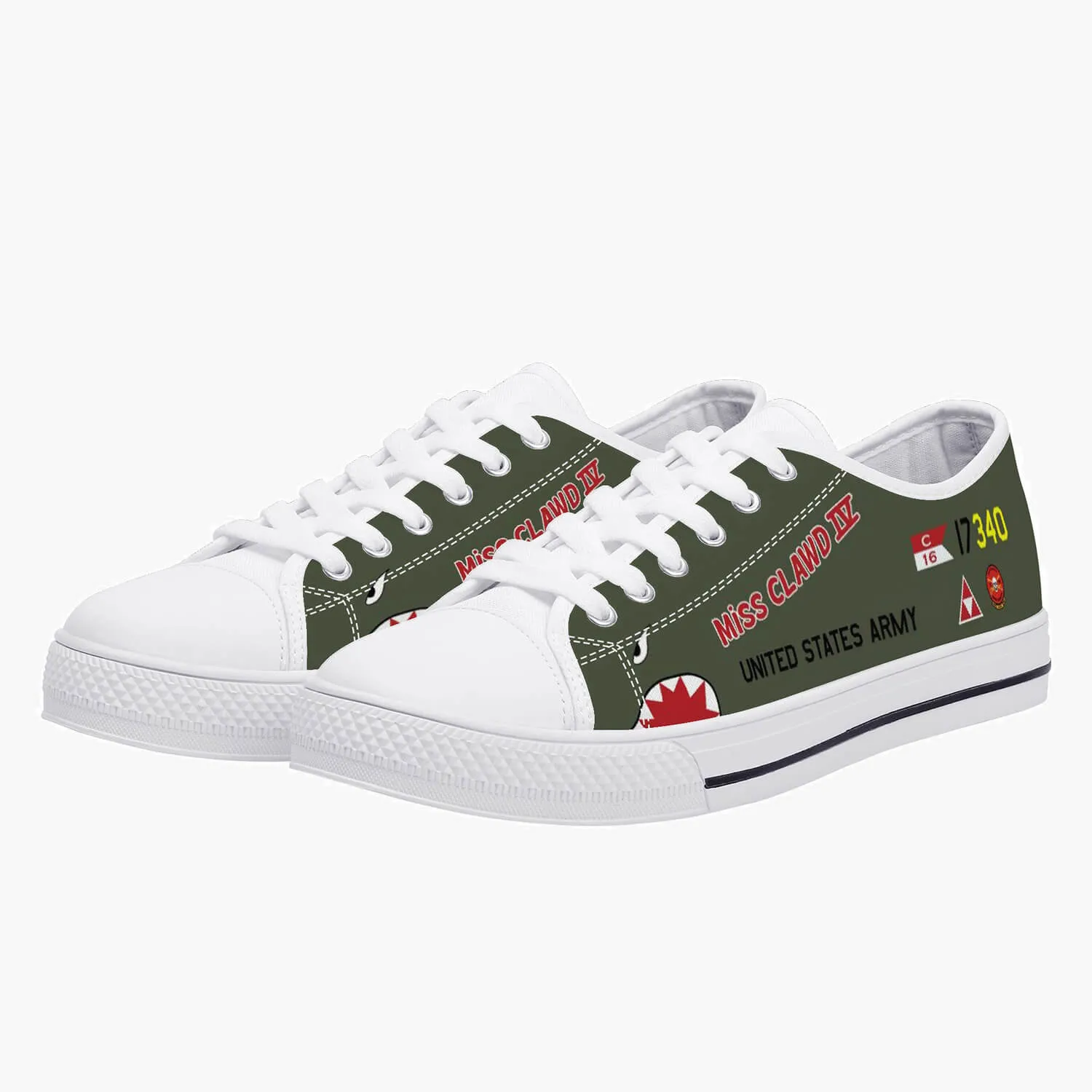 OH-6A "Miss Clawd IV" Low Top Canvas Shoes