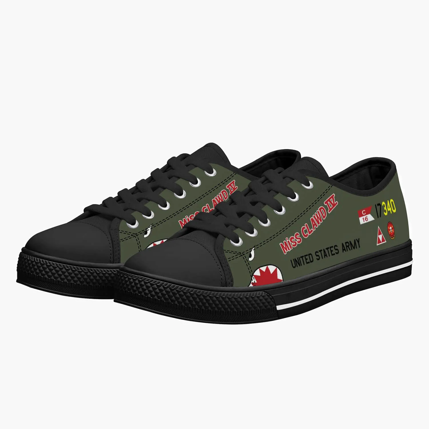 OH-6A "Miss Clawd IV" Low Top Canvas Shoes