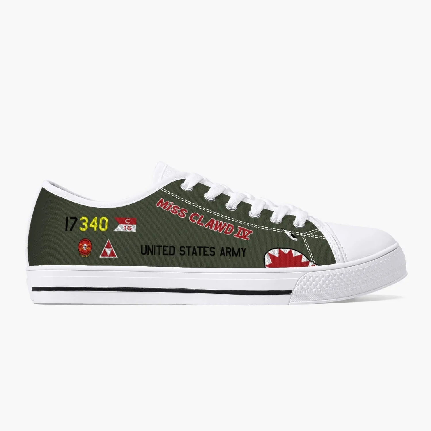 OH-6A "Miss Clawd IV" Low Top Canvas Shoes
