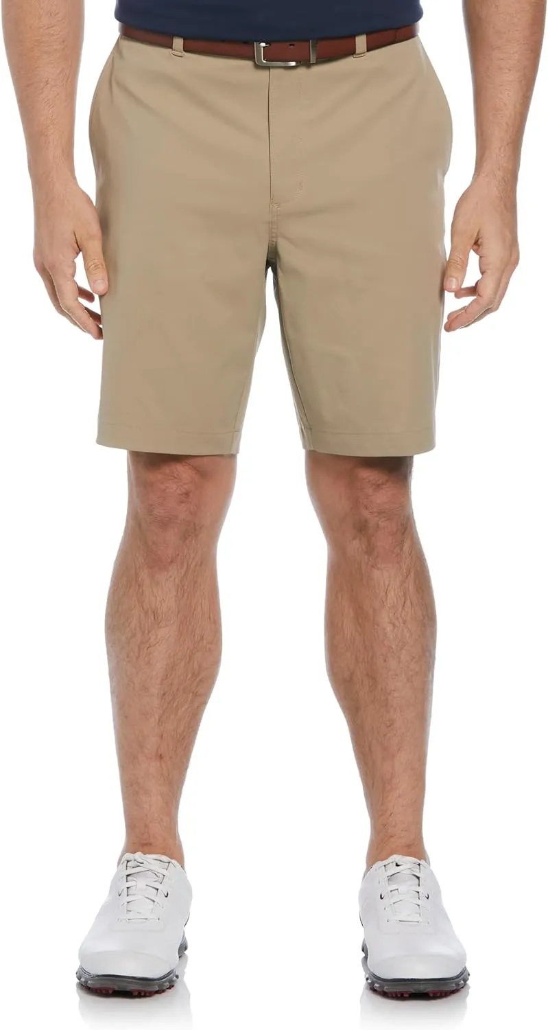PGA TOUR Men's 9" Flat Front Golf Shorts with Active Waistband (Size 30-44 Big & Tall)