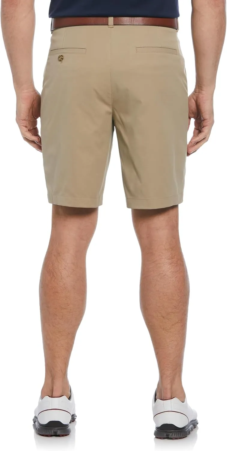 PGA TOUR Men's 9" Flat Front Golf Shorts with Active Waistband (Size 30-44 Big & Tall)
