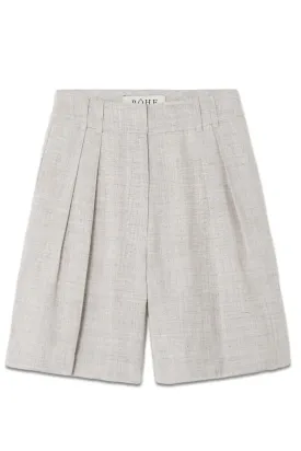 Pleated Woven Shorts