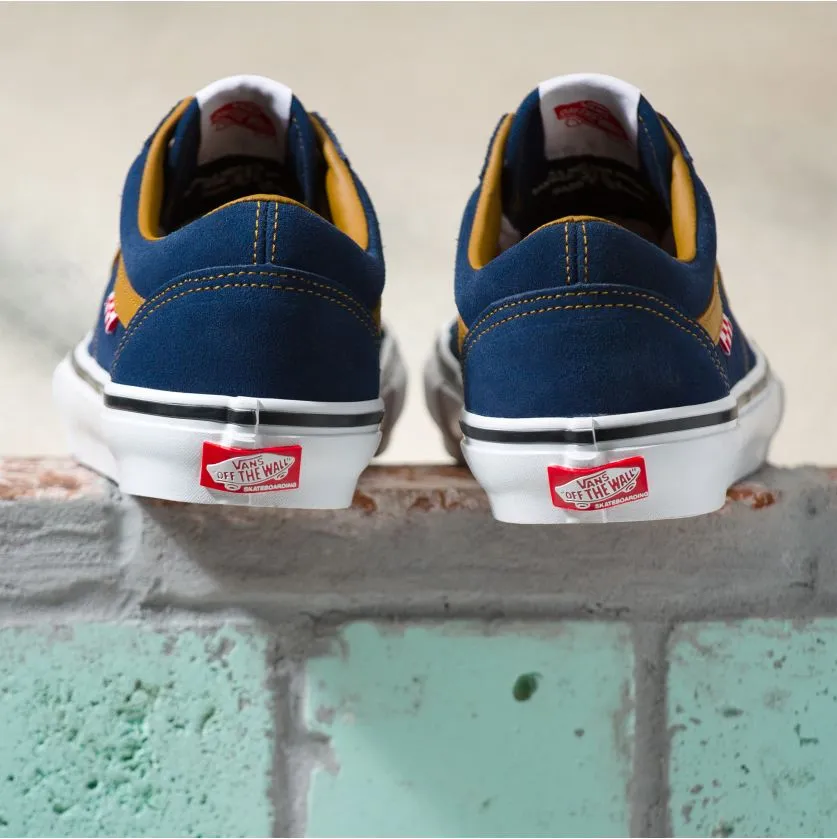 Vans Skate Old Skool Skateboard Shoe - (Reynold)Navy/Golden Brown