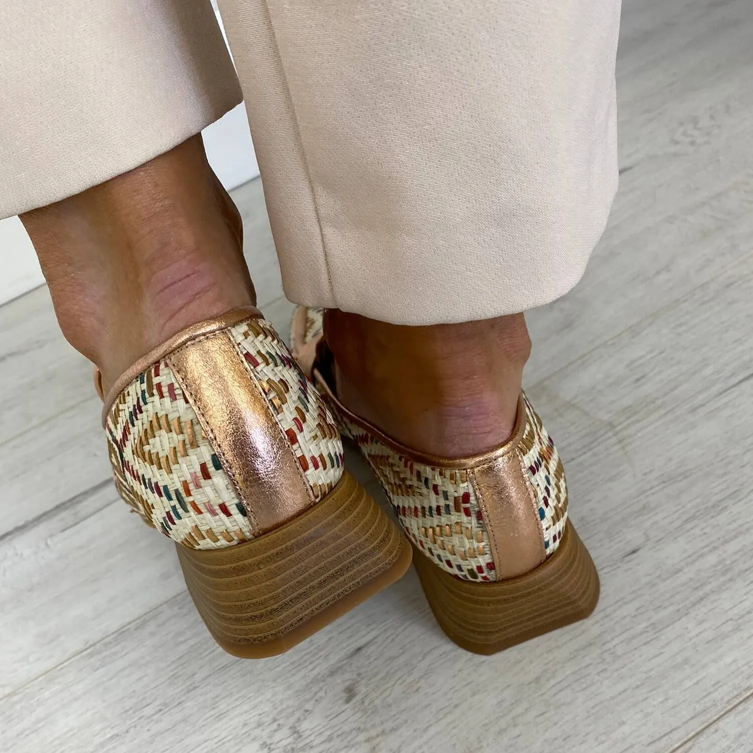 Wonders Woven Slip On Loafers