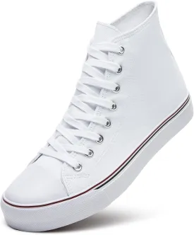 ZGR Men's High Top Canvas Sneakers Lace Up Classic Casual Walking Shoes